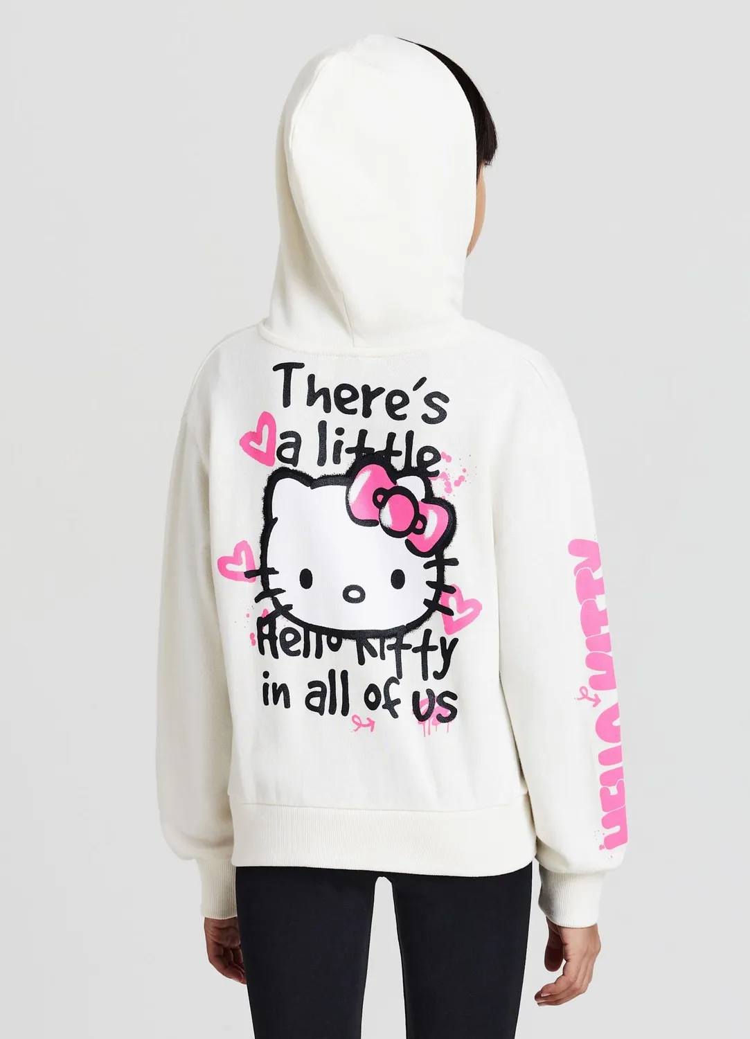 Calliope Sweat Hello Kitty fille capuche zippé poches