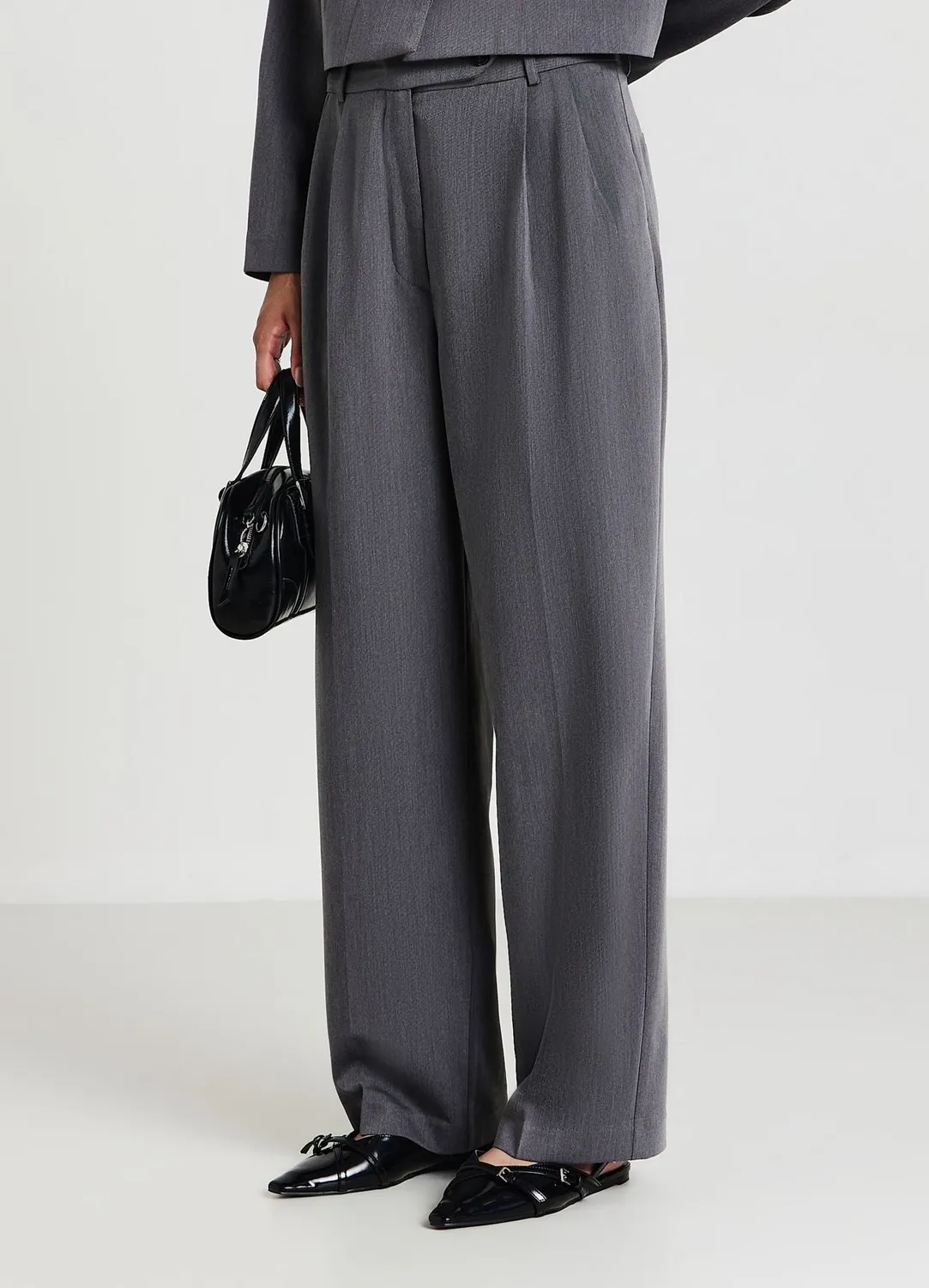 Calliope pantalon palazzo pinces femme bureau