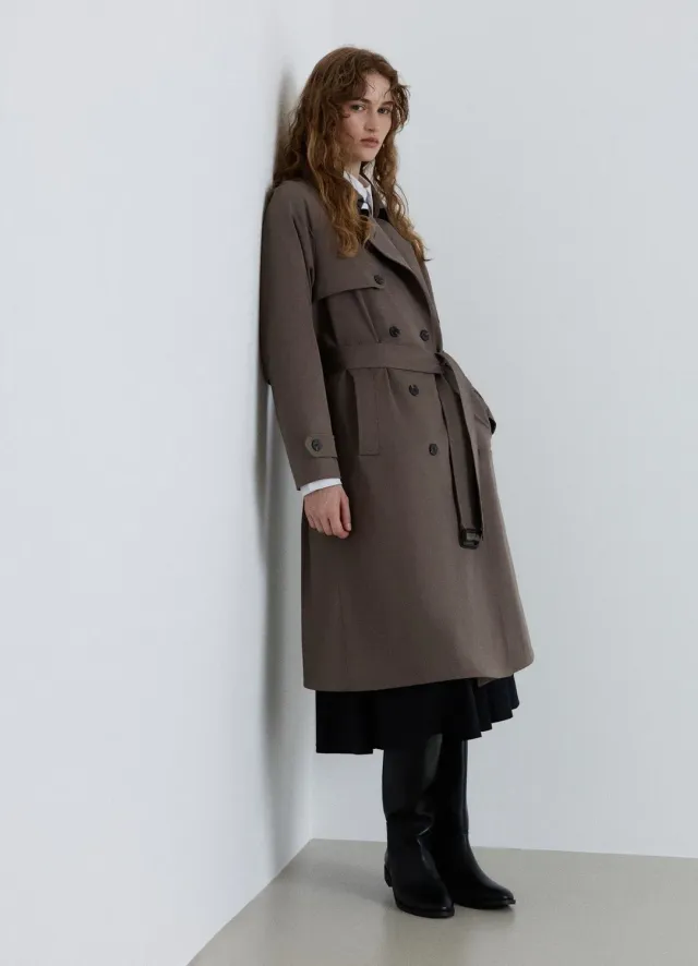 Calliope trench femme over ceinture double boutonnage