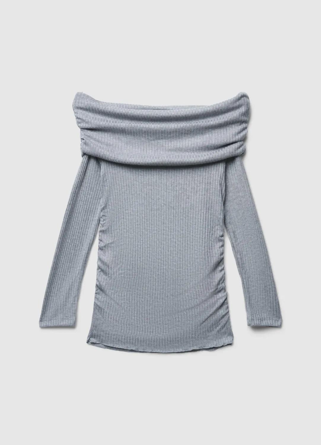 Calliope T-shirt femme épaules dénudées côtelé