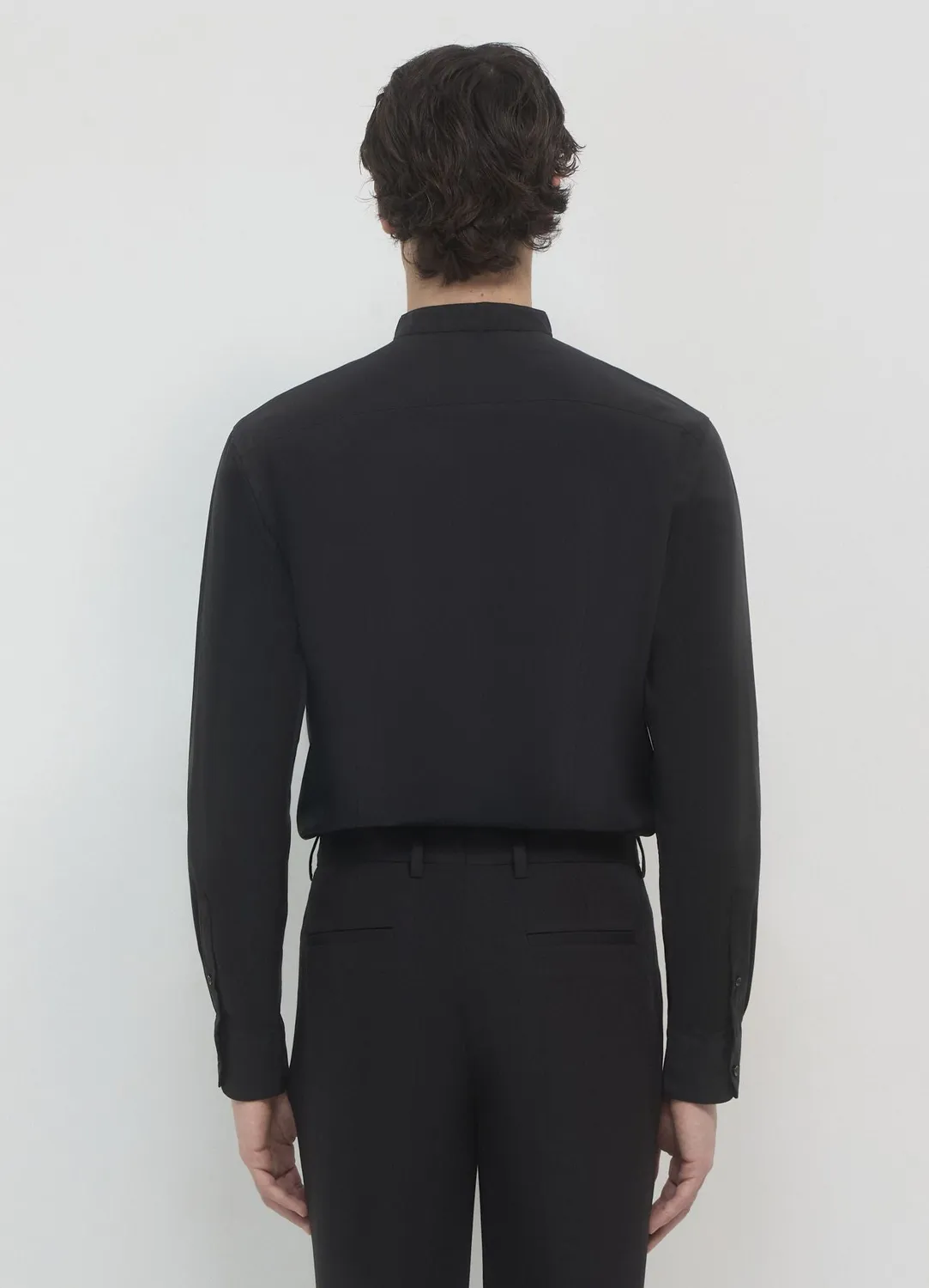Calliope chemise col coréen homme unie