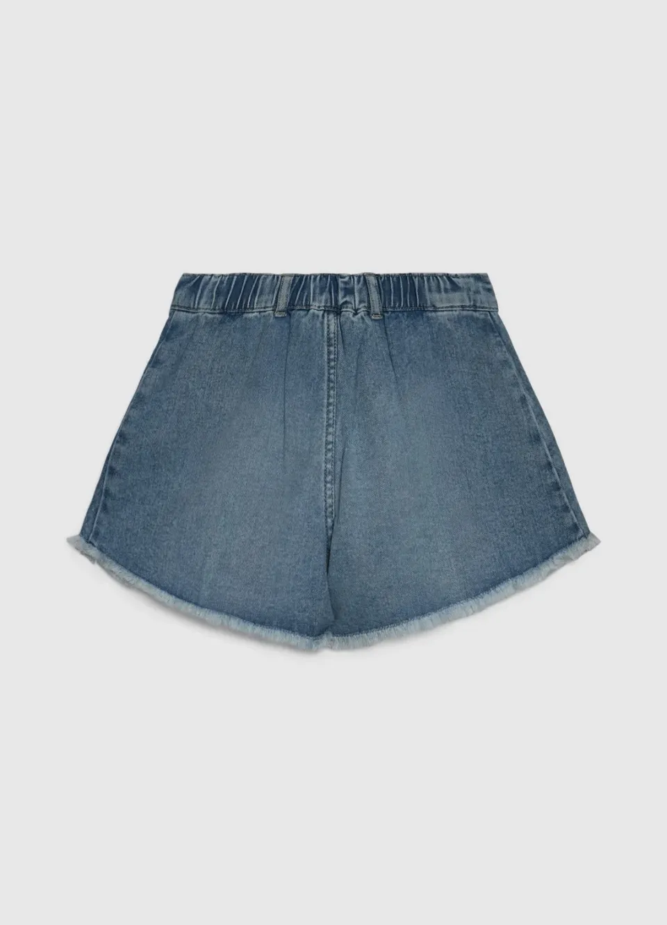 Calliope Short jean fille évasé à plis uni