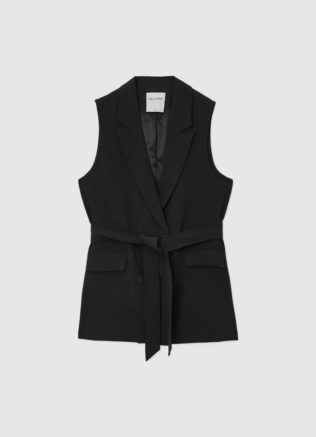 Calliope gilet femme double boutonnage ceinturé