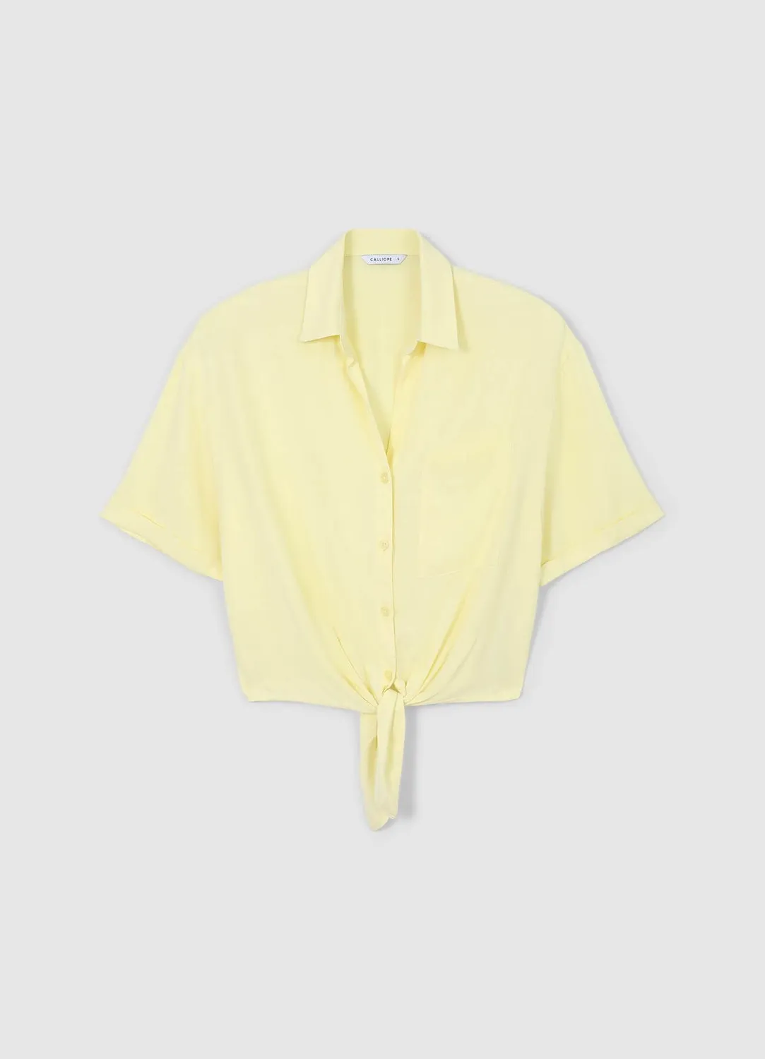 Calliope chemise nouée femme manches courtes regular