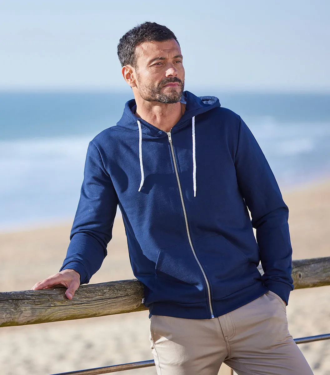 Cocorico Intemporel sweat zippé marine homme coton