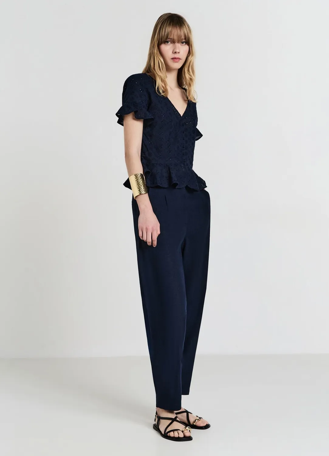 Calliope carrot fit pantalon femme uni
