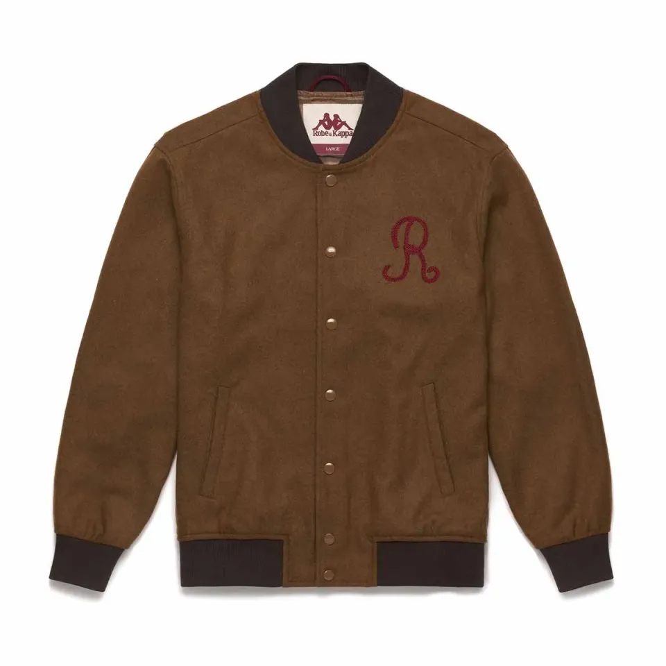 Robe di Kappa Ruggel veste varsity marron unisexe coupe droite