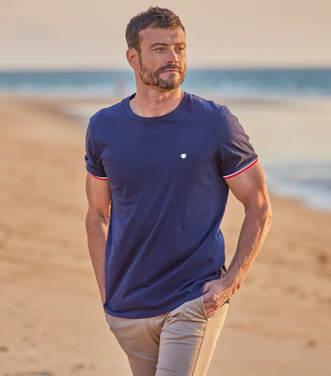 Cocorico Iconique Supporter t-shirt homme marine 100% coton
