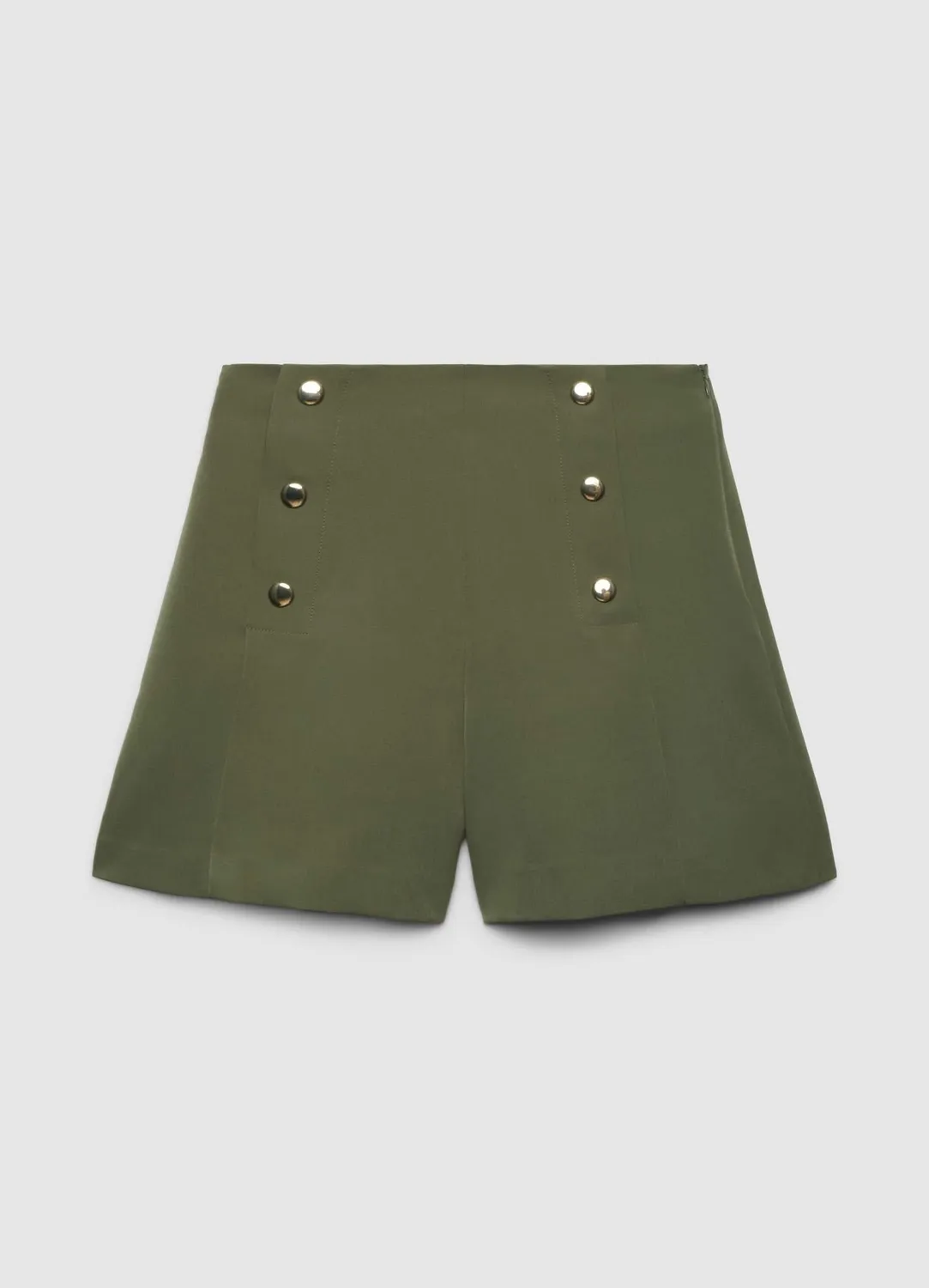 Calliope shorts boutons femme taille haute