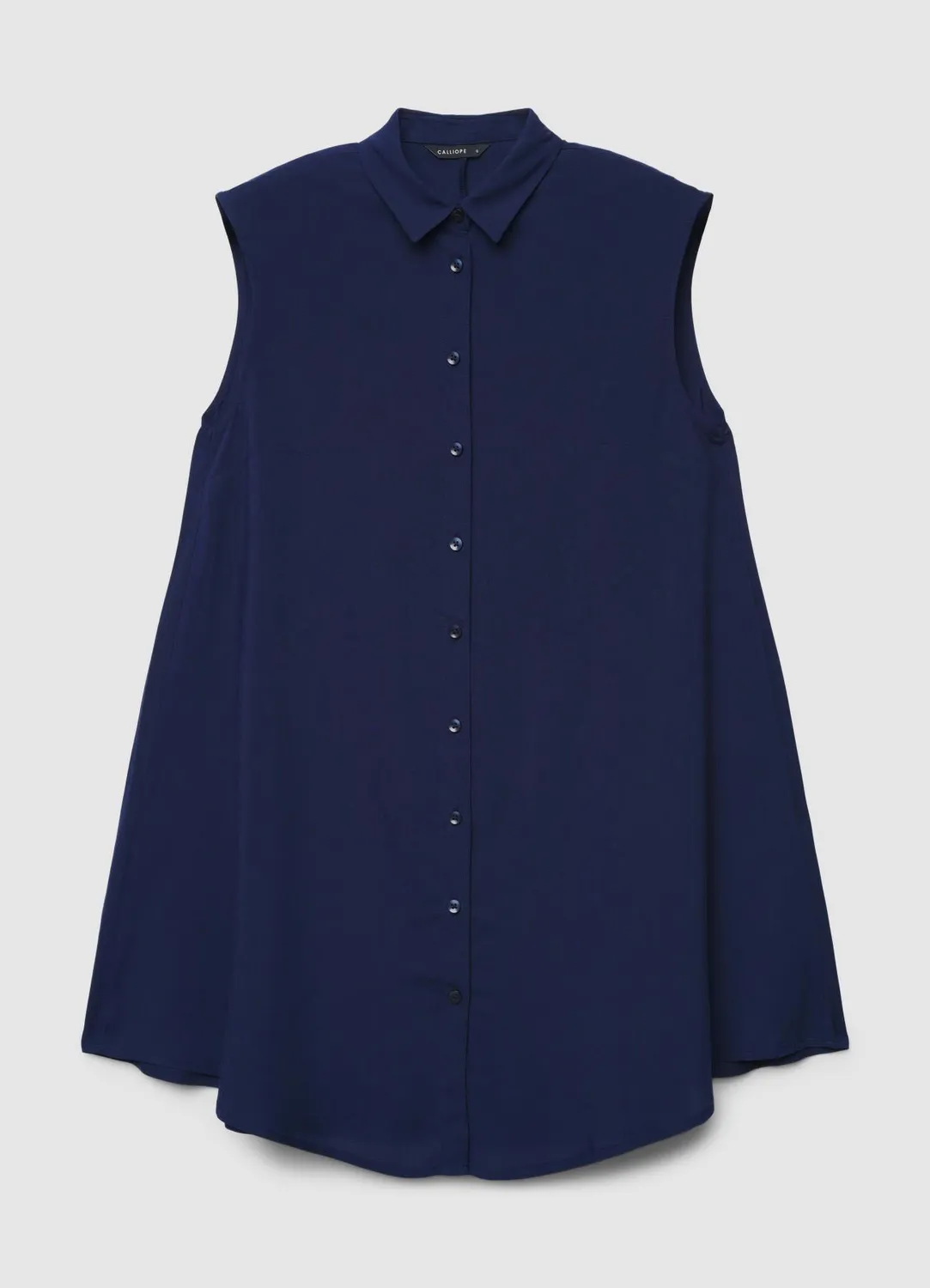 Calliope chemise longue sans manches femme unie