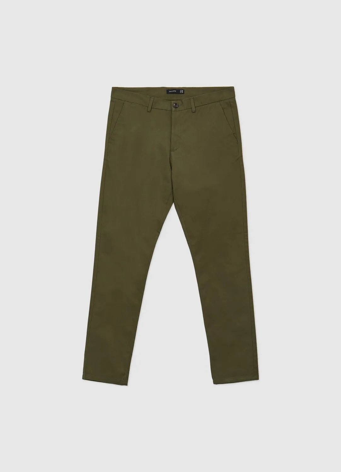 Calliope chino slim pantalon homme coton uni