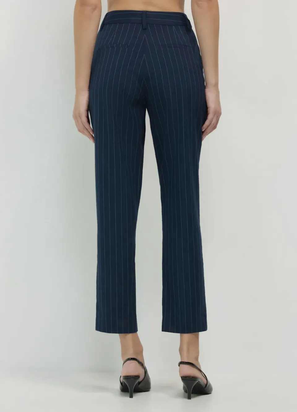 Calliope pantalon cigarette rayures femme regular