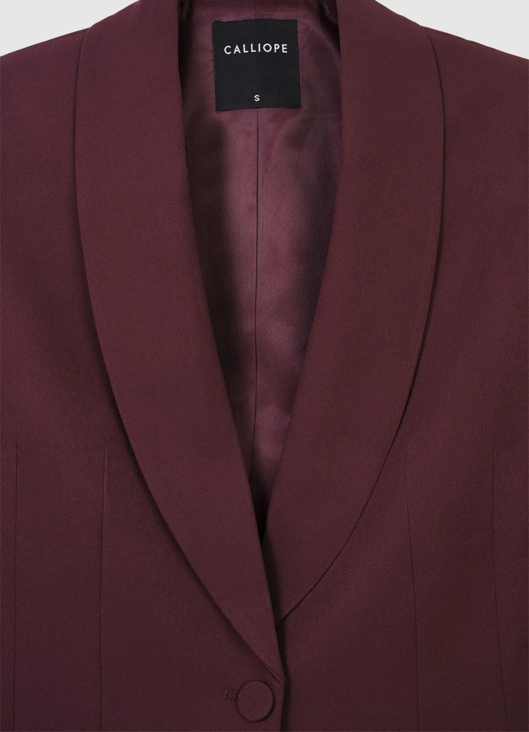 Calliope Veste ceinture femme col châle élégante