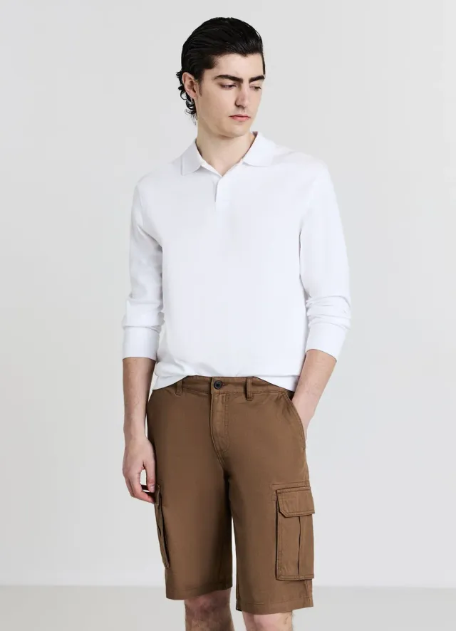 Calliope short cargo homme coton uni