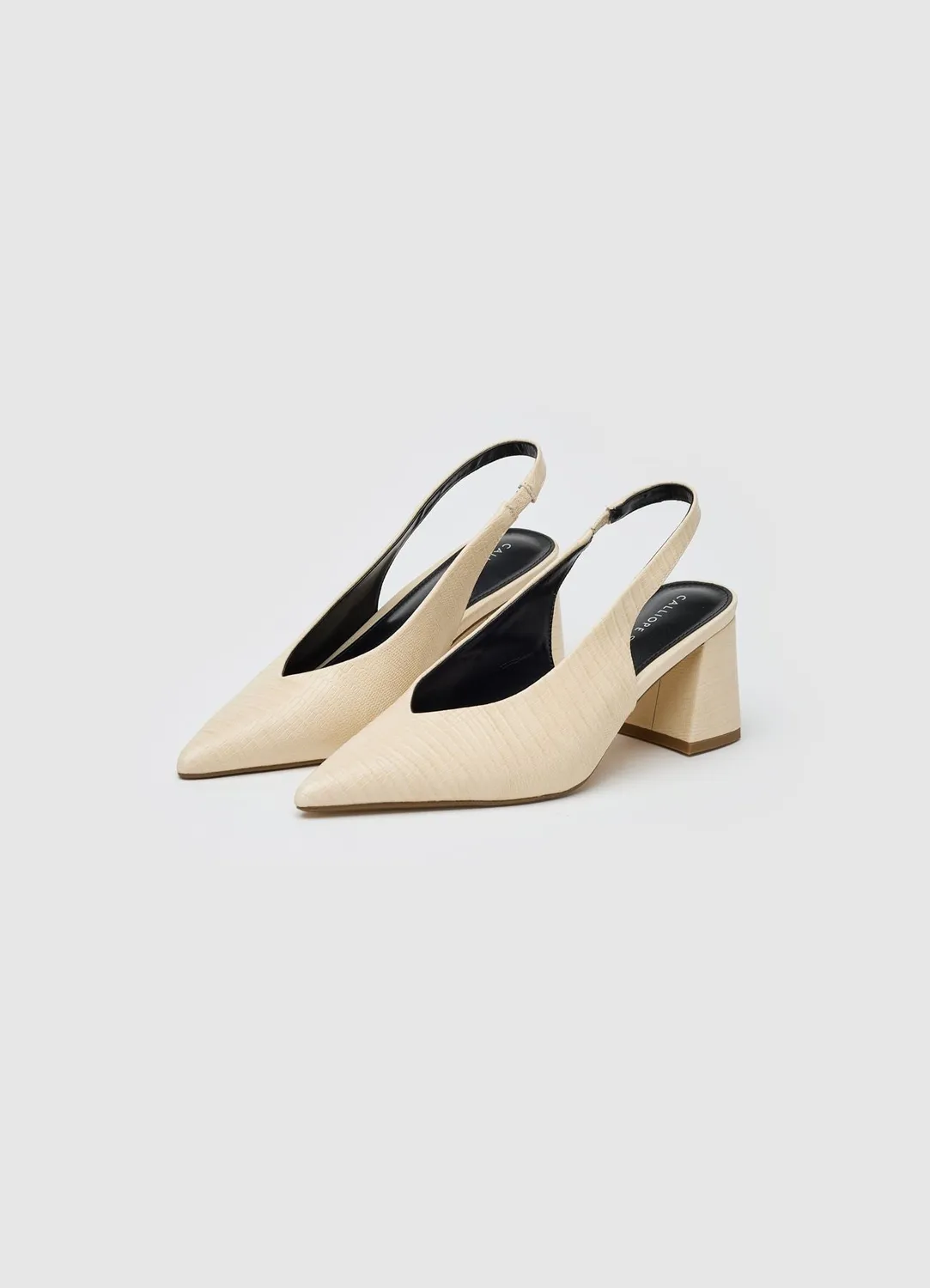 Calliope slingback femme talon large 7,5 cm