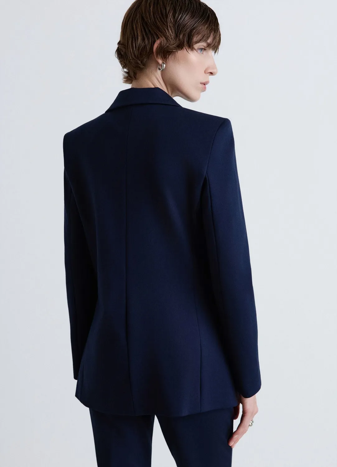 Calliope Double boutonnage blazer femme tailleur uni