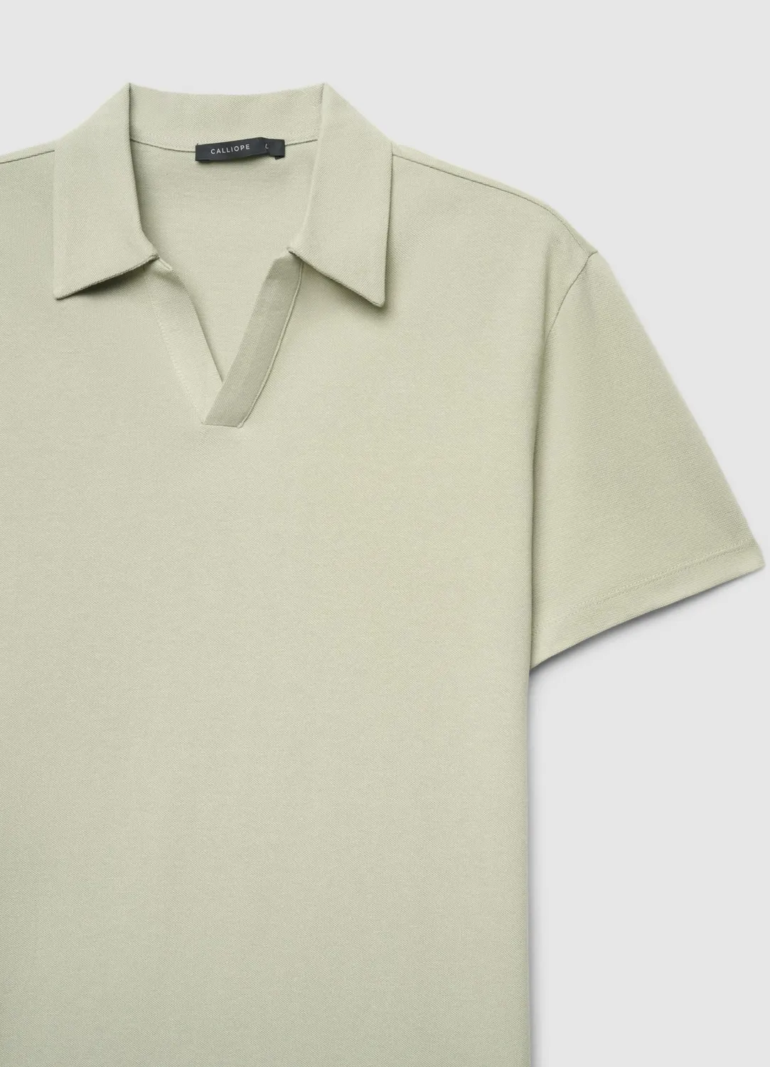 Calliope polo t-shirt homme uni manches courtes