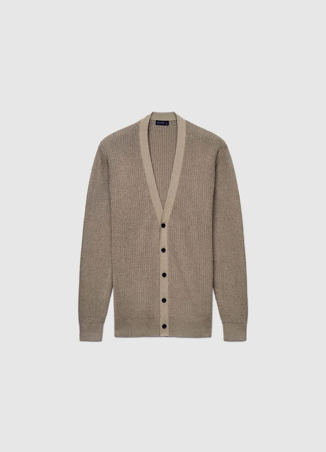 Calliope Cardigan boutons bicolore homme col V
