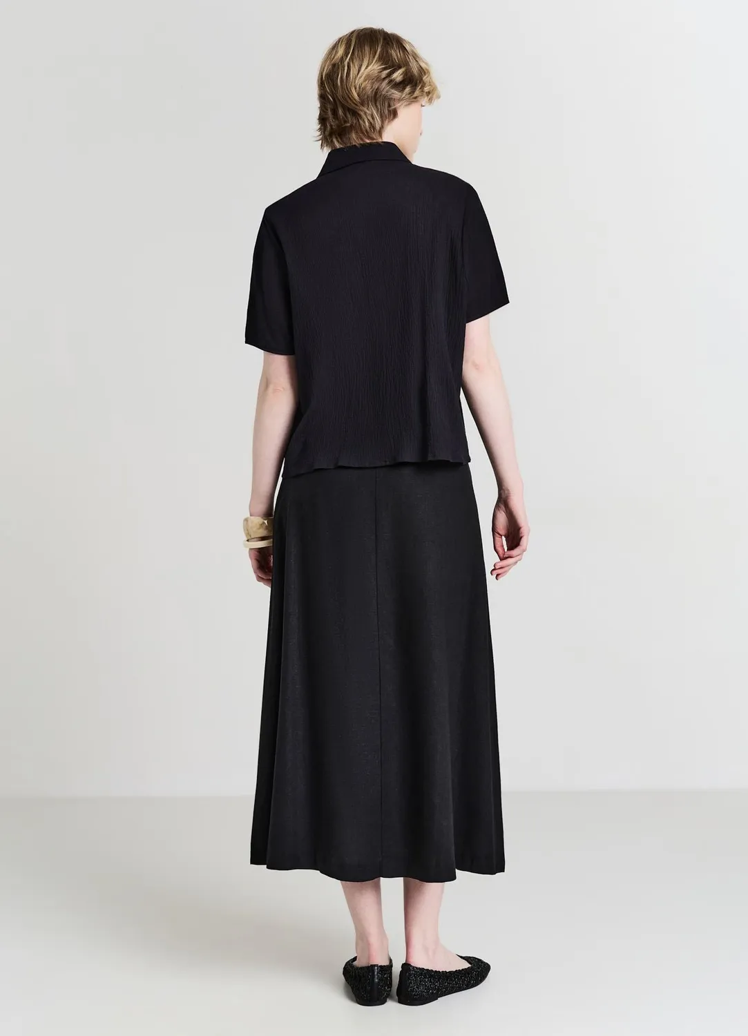 Calliope jupe longue femme unie taille regular