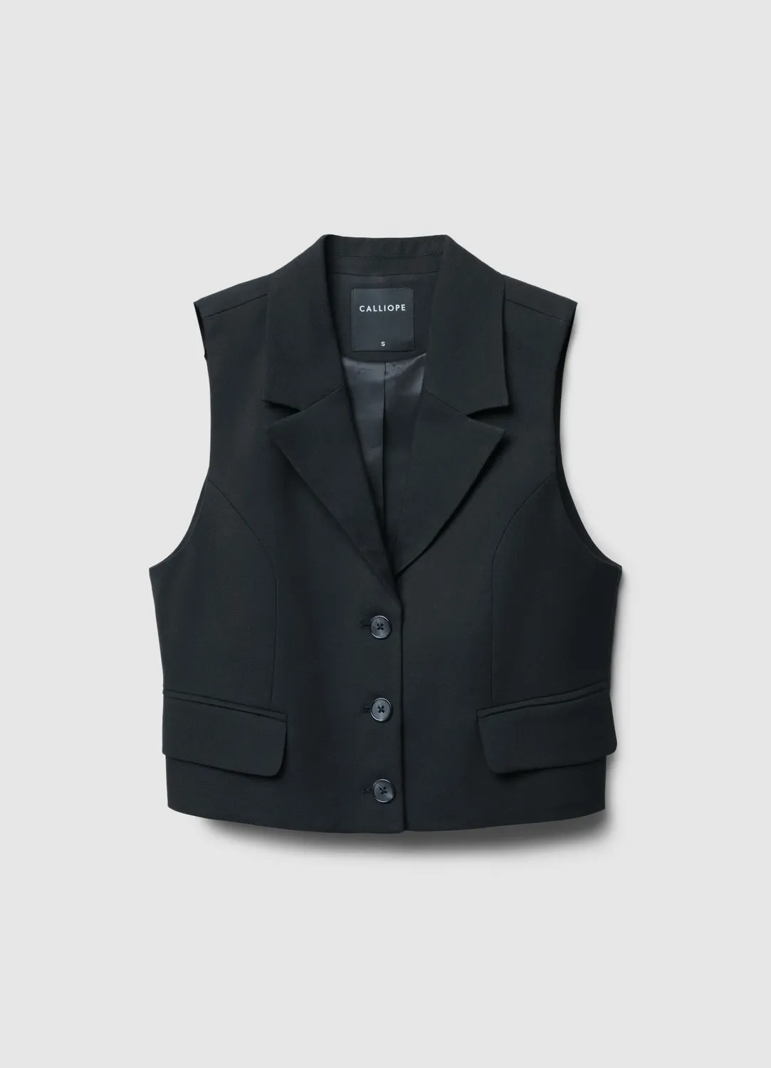 Calliope gilet revers femme 3 boutons business