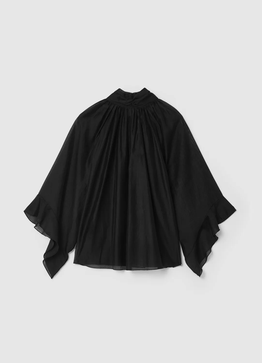 Calliope Blouse volants col lavallière femme ample