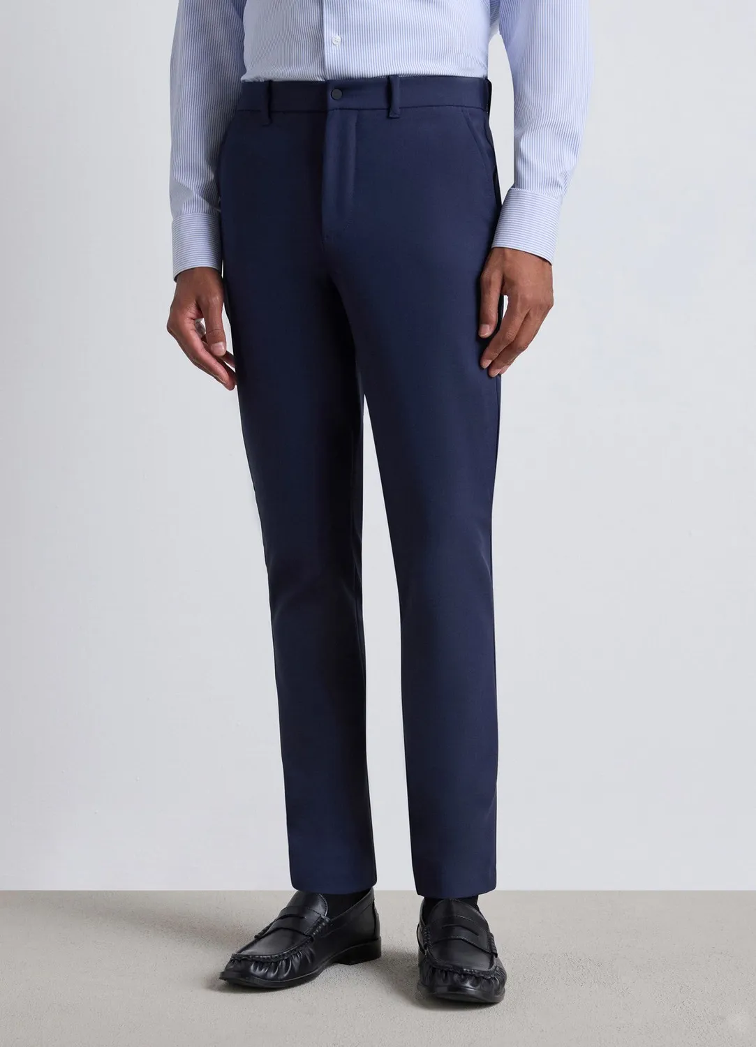 Calliope Pantalon droit homme uni taille élastique