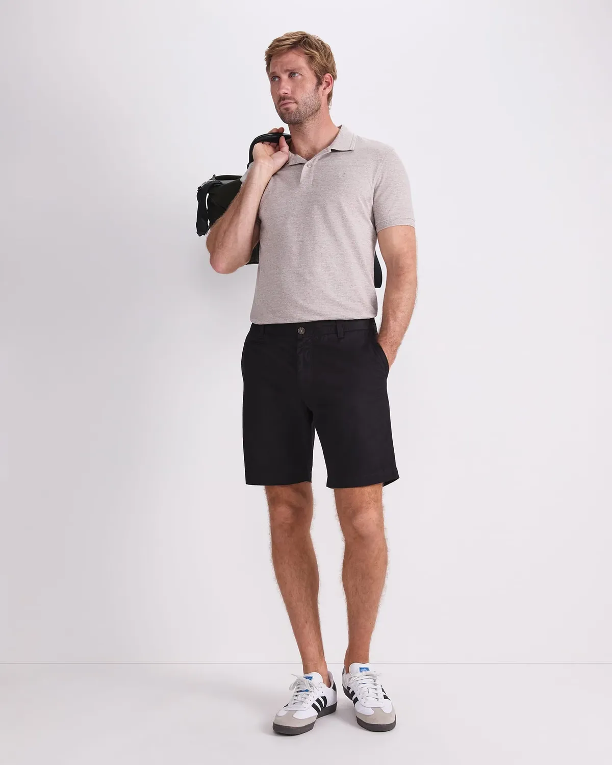 Sportscraft Classic bermuda homme coton chino genou