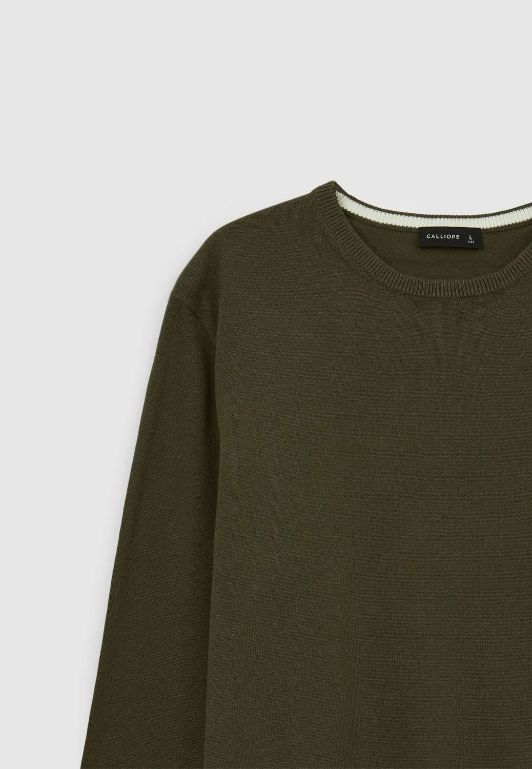 Calliope pull col rond homme coton uni