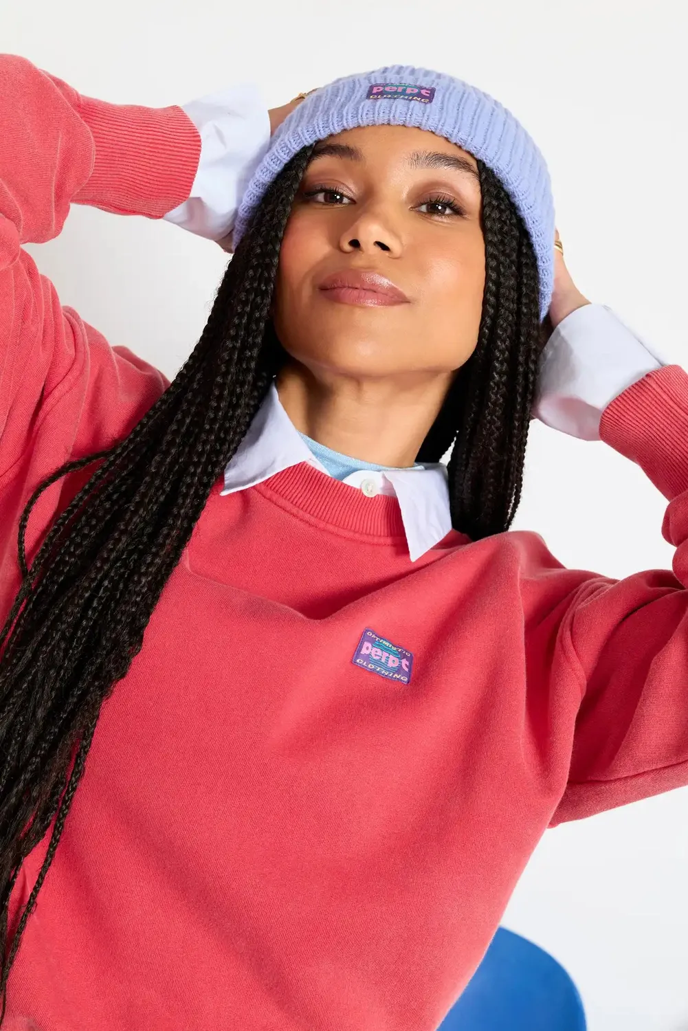 Perpète Kelly sweat rouge coton biologique