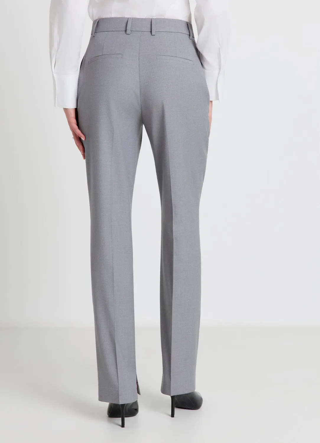 Calliope pantalon slim femme cheville fentes taille haute