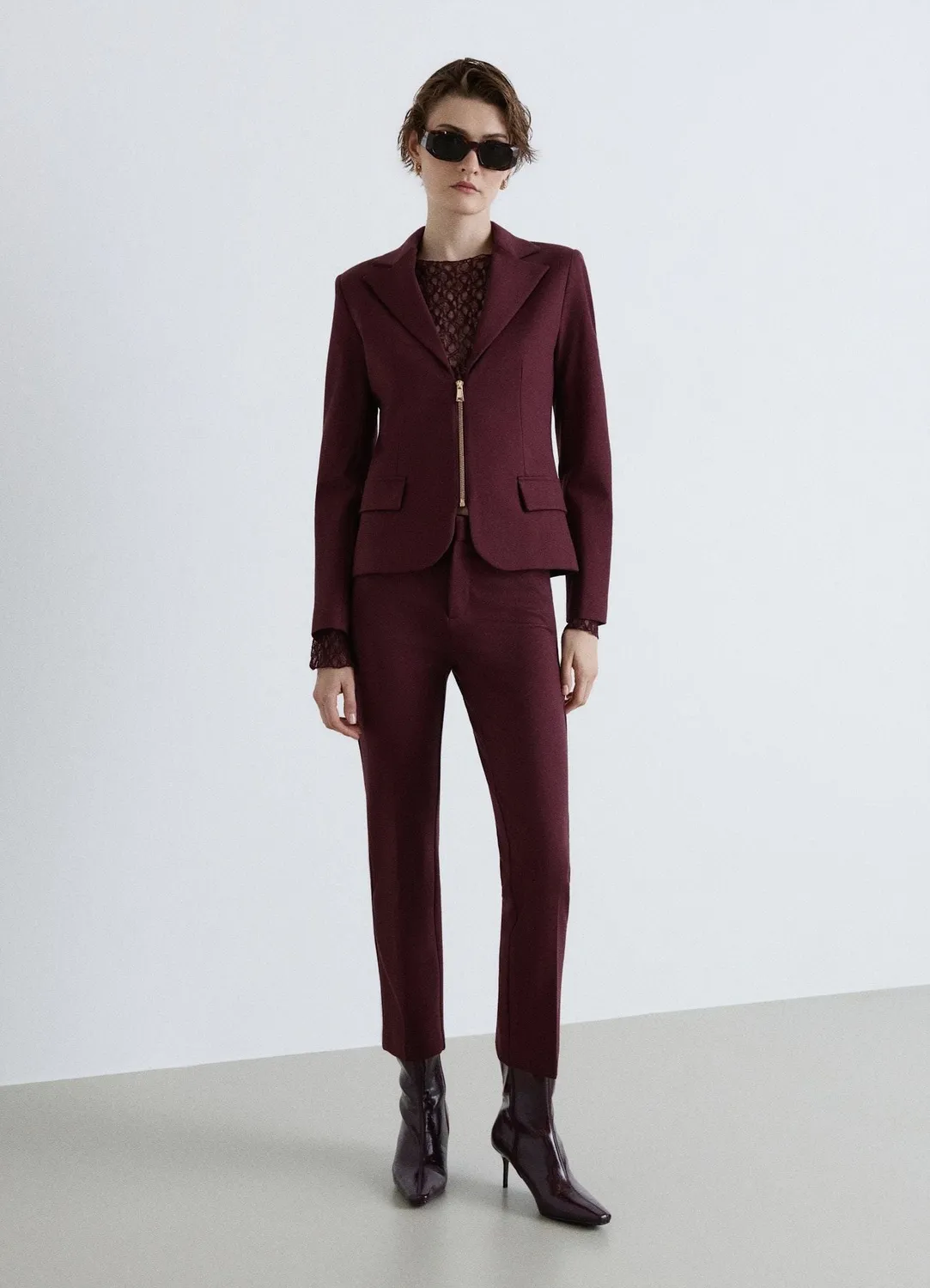 Calliope Sigaretta pantalon cigarette pli femme