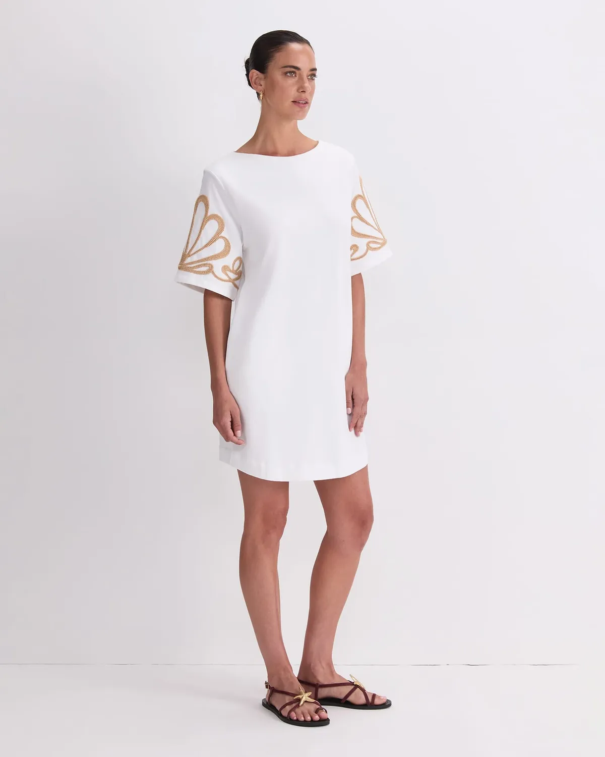 Sportscraft Eliza Embroidery robe mini coton
