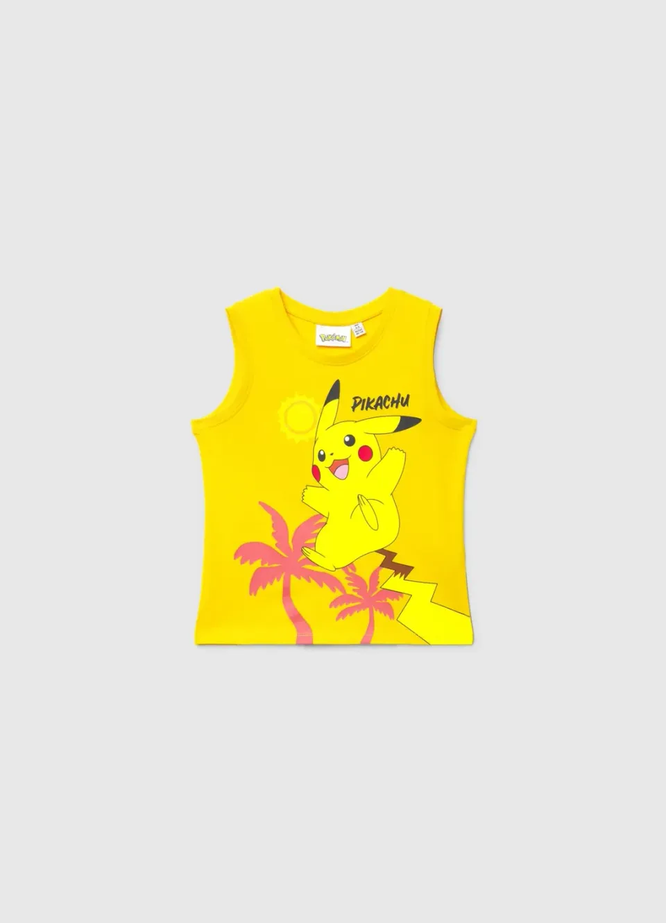 Calliope débardeur enfant Pikachu imprimé coton