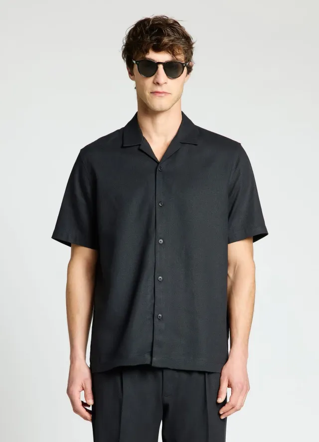 Calliope chemise bowling homme misto lino relaxed