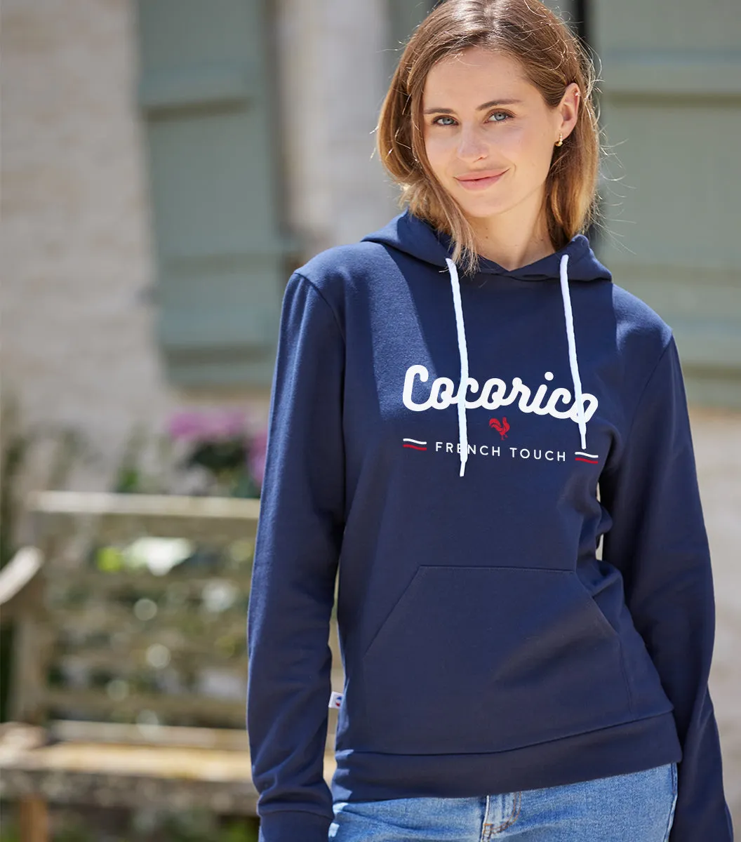 Cocorico French Touch Marine sweat capuche femme coton