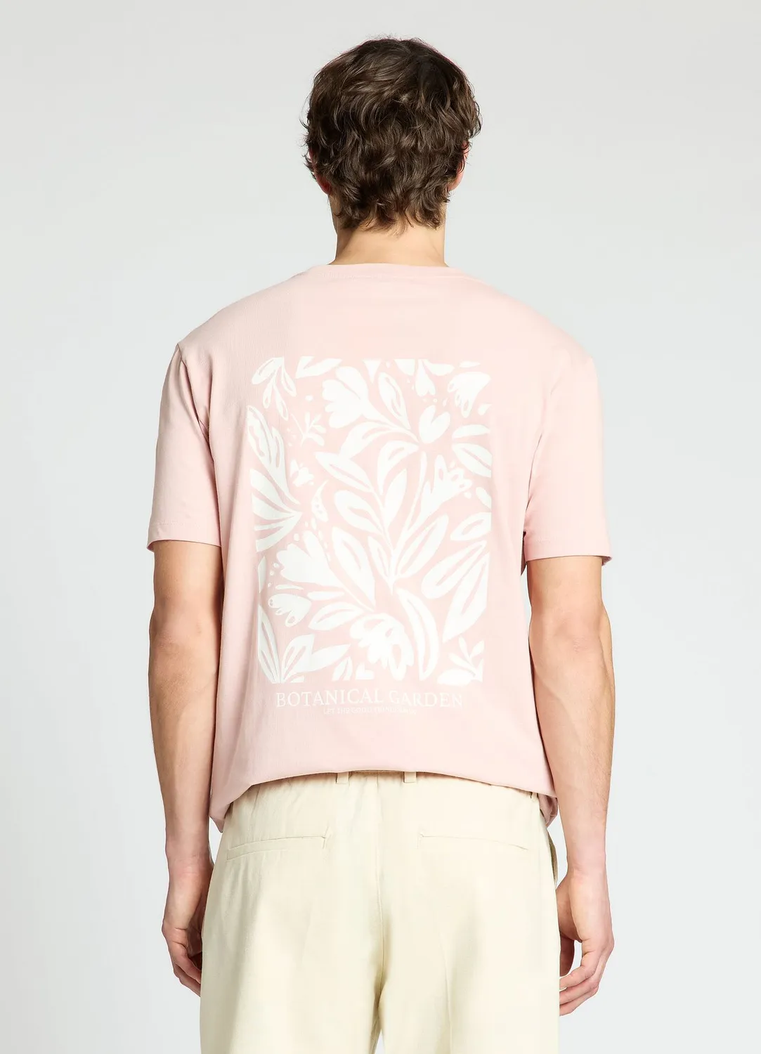 Calliope t-shirt homme broderie fleur manches courtes