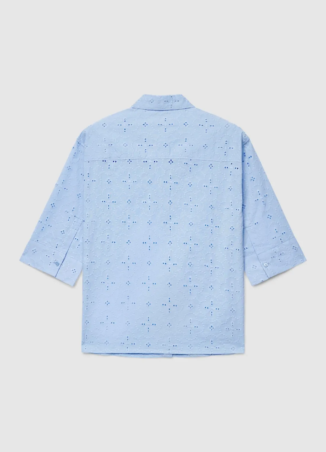 Calliope Chemise sangallo femme oversize manches courtes