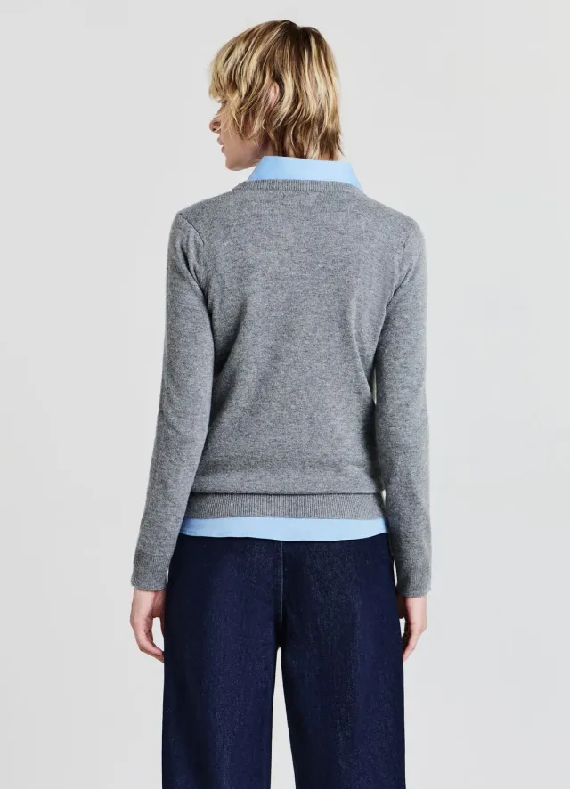 Calliope pull col rond femme maille fine