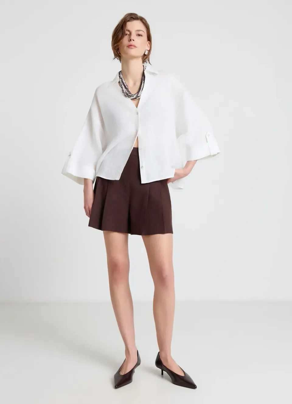 Calliope chemise lin femme M/L manches 3/4
