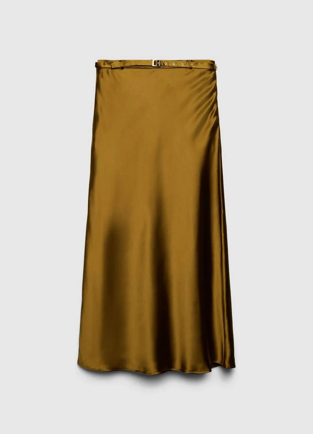 Calliope jupe midi femme satin ceinture XS
