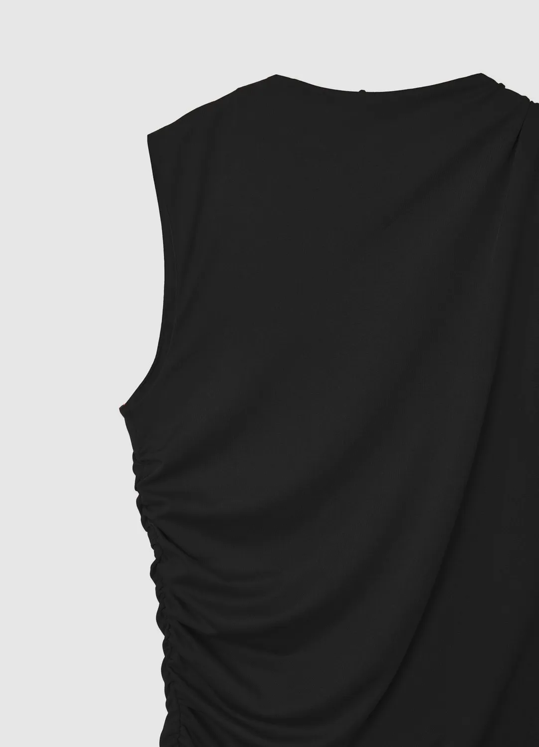 Calliope Atelier robe courte froncée sans manches