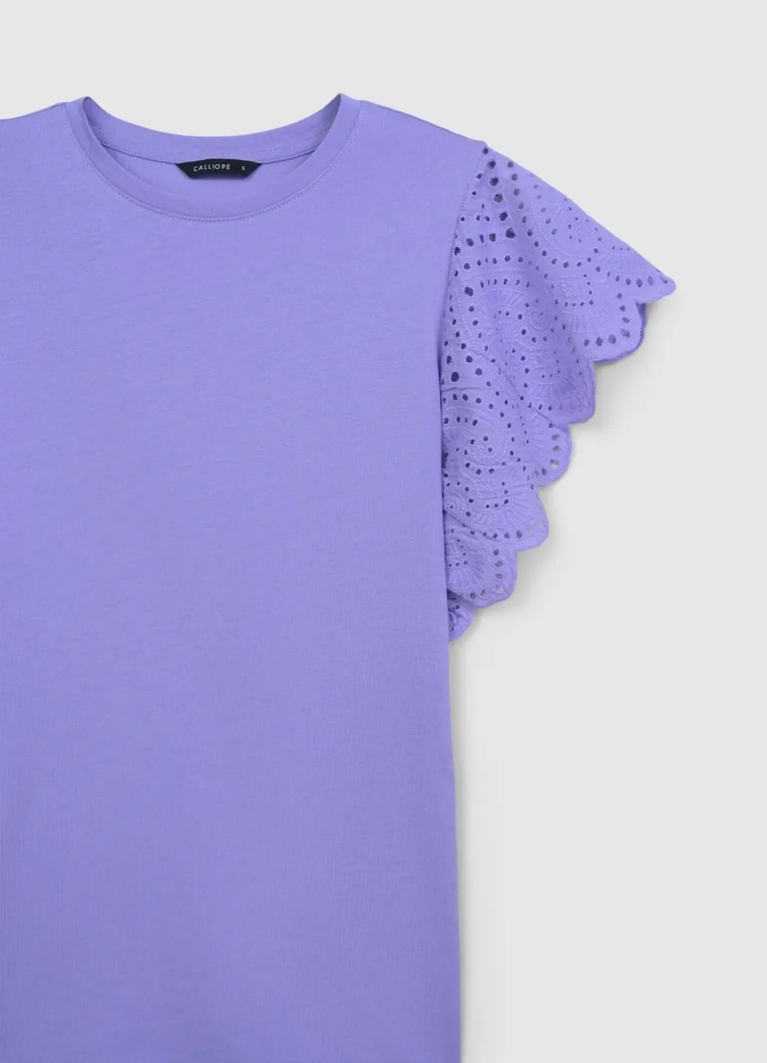 Calliope t-shirt femme volant sangallo taille S coton