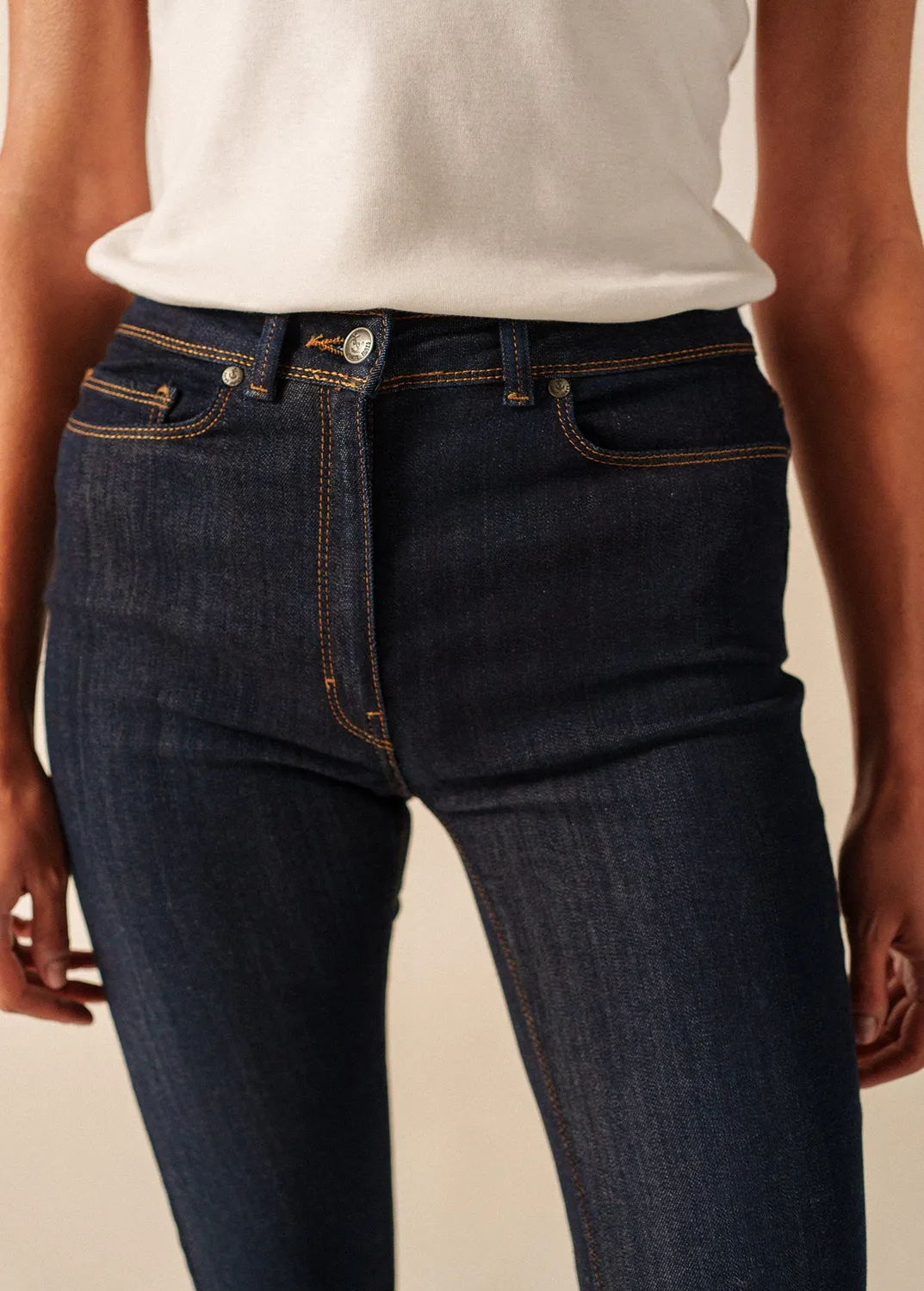Saint James Mimosa jean slim brut extensible femme