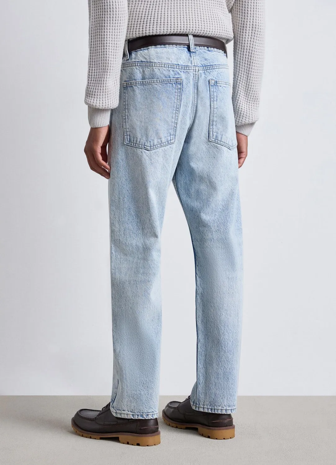 Calliope jean relaxed homme 5 poches uni