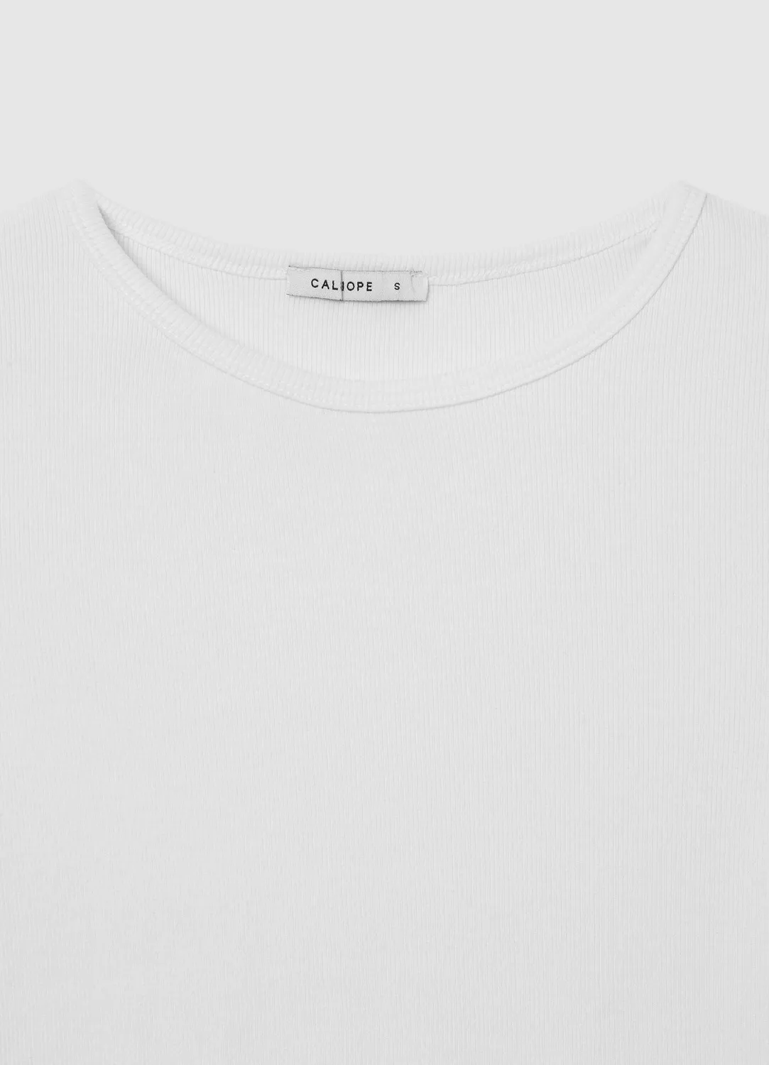 Calliope pull col rond côtelé femme coton