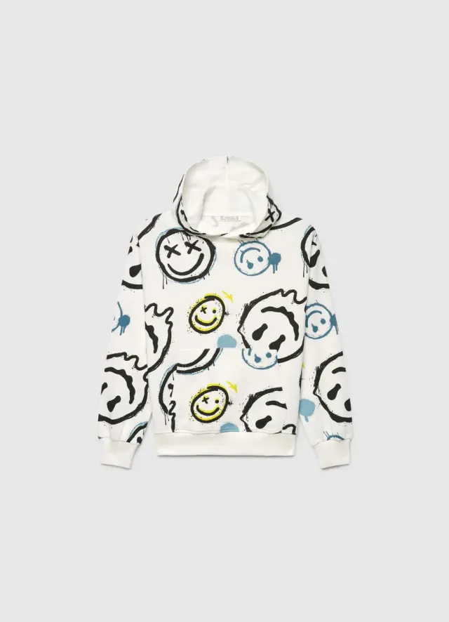 Calliope sweat capuche hoodie garçon graffiti