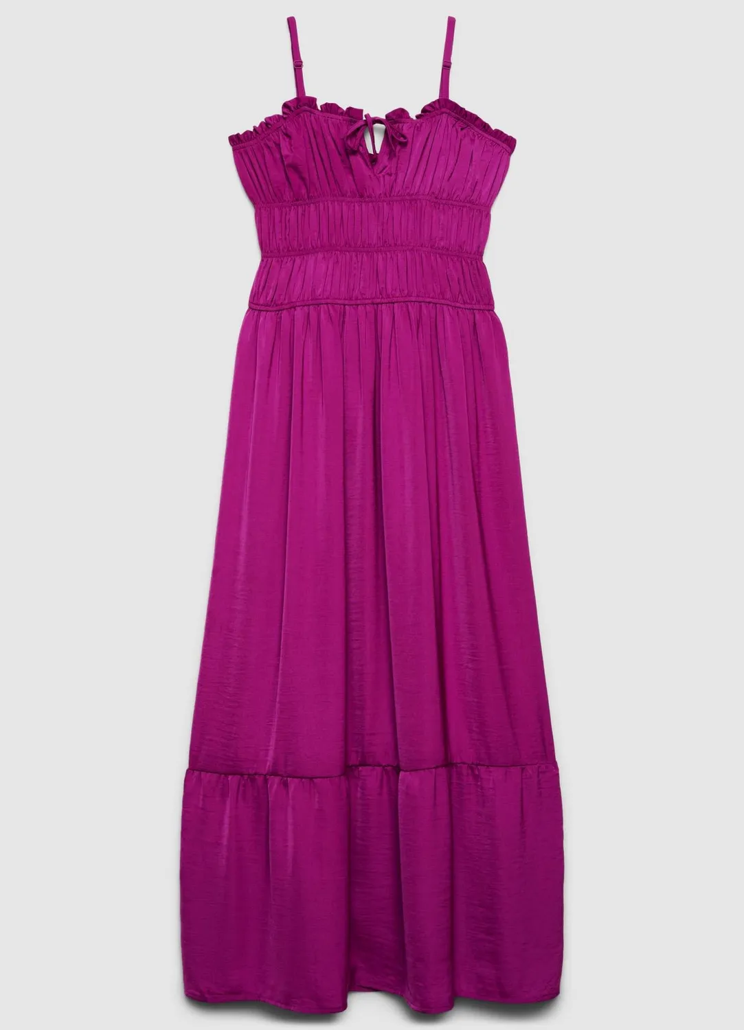 Calliope robe longue smock bretelles femme décolleté cœur