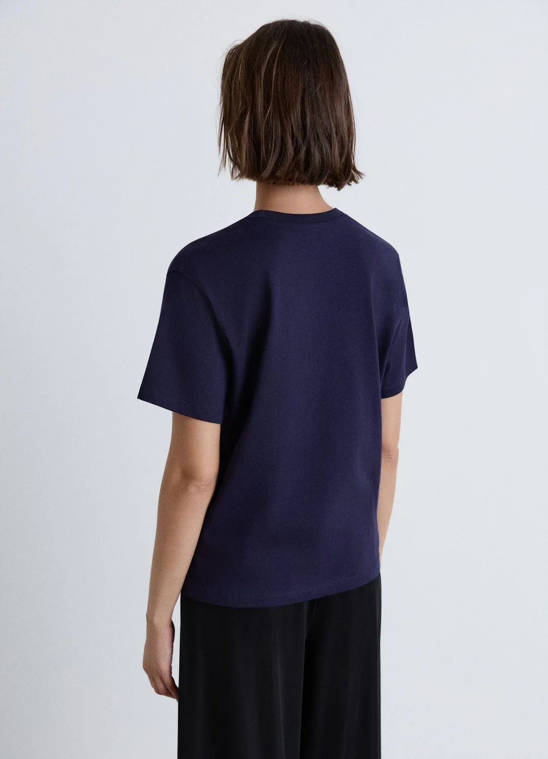 Calliope t-shirt patch femme col rond uni