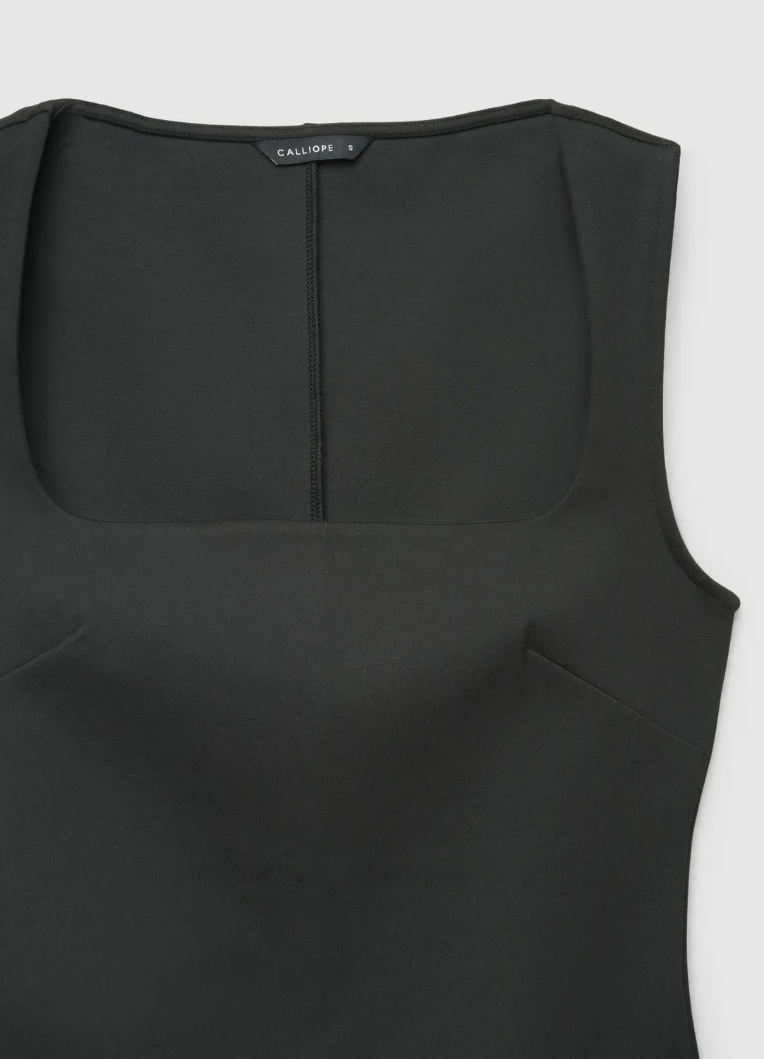 Calliope Atelier robe fourreau col carré femme