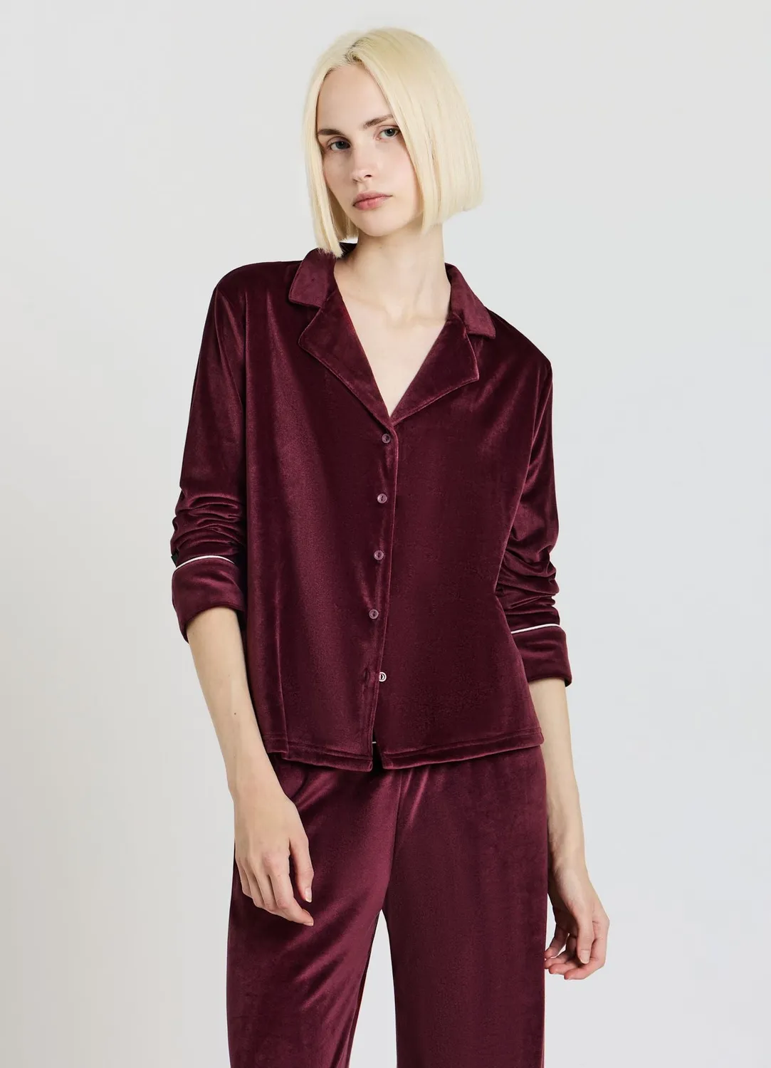 Calliope chemise effet velours femme regular